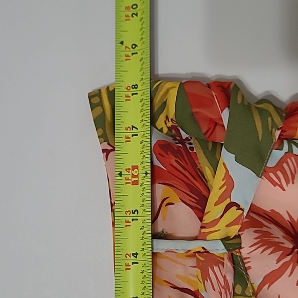 Love By Design Colorful Tropical Print Cropped Top & Wide-leg Pants size 1X - Picture 12 of 17
